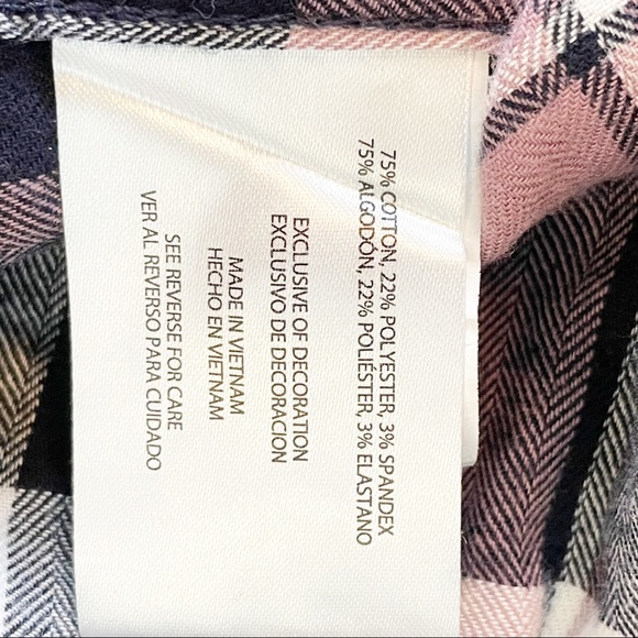 Orvis Black & Pink Plaid Flannel Shirt (M) - Picture 8 of 8